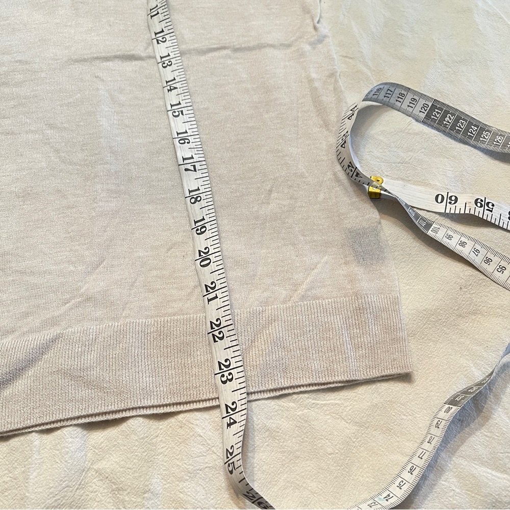 NWT Jenni Kayne Cashmere Silk Cardigan in Oatmeal XXL Lightweight Euro Summer - Picture 7 of 12